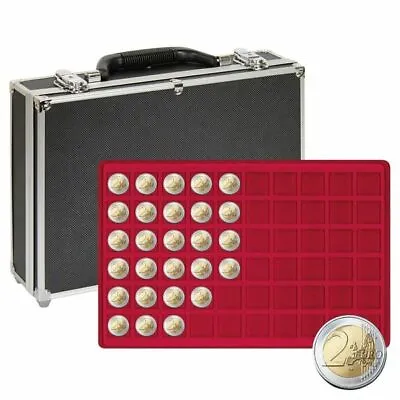 Lindner 2338-480 Large Coin Collection Case With 8 Coin Trays For 480 Coins Or C • £97.85