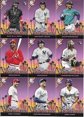 2024 Topps Big League GOOD VIBRATIONS Insert - You Pick - Ready To Ship! • $1.79