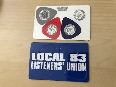 John Mayer  LOCAL 83  LISTENERS'  UNION GUITAR  PICKS  4 PICKS PER CARD 10 CARDS • $65