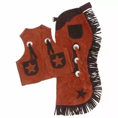 Tough-1 Youth Vest/Chap Set W/Stars 21/Rust L(7-10) • $39.99