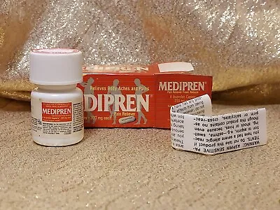 Vintage Medipren Medication Display Bottle 1988 80s Meds With Box Instructions • $18.75