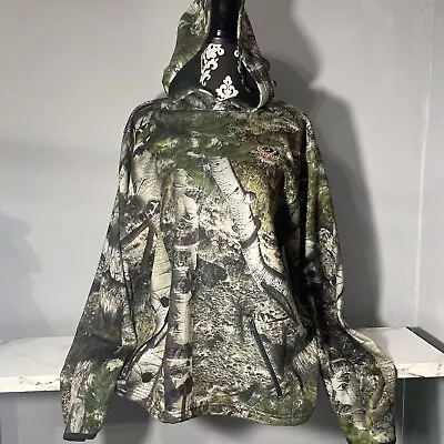 Mossy Oak Mens Mountain Country Camouflage Warming Hoodie With Neck Gaiter • $18