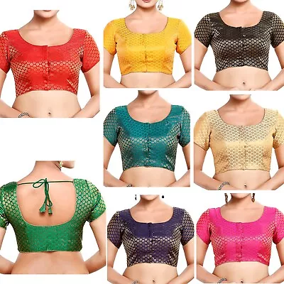 $16.71 • Buy Readymade Sari Blouse Designer Stiched Lehenga Choli Crop Top Wedding Party Wear