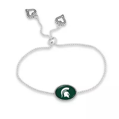 Michigan State Spartans Kennedy Bracelet Adjustable Slider Bead Jewelry Licensed • $19.49