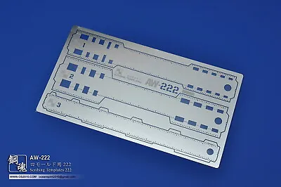 $7.97 • Buy AW-222 Scribing Templates Model Accessory Craft Tool Line Guild Board 3 IN 1 PCs