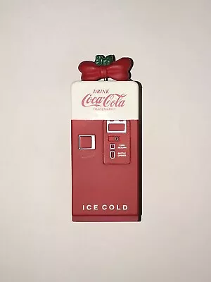 Vintage 1994 Mini Coca Cola Vending Machine Ornament W/Polar Bear Inside! • $4.50