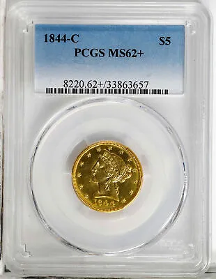 1844-c Liberty $5 Pcgs Ms 62+ • $37600