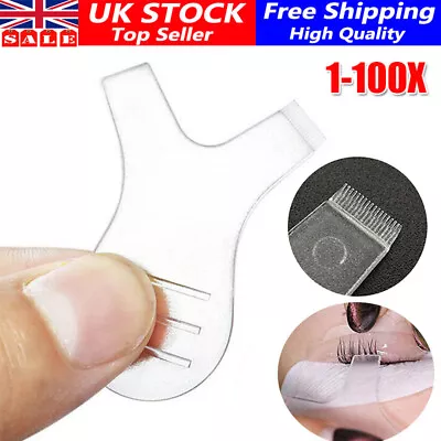 1-100X Eyelash Lash Lift Brow Lamination Perm Y Comb Separating Tool Brush UK • £6.49