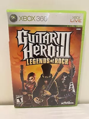 Guitar Hero III: Legends Of Rock (Microsoft Xbox 360 2007) • $9.95