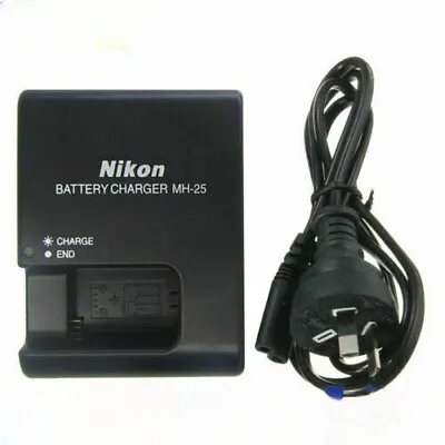 Genuine Original Nikon MH-25 Charger EN-EL15 Battery D7000 D7100 D800 D610 D600 • $23.99