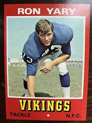RON YARY Minnesota Vikings Hall Of Famer 1974 Topps Wonder Bread #30 • $5.95