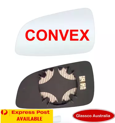 LEFT Passenger Side CONVEX Mirror Glass With PLATE For HOLDEN ASTRA AH 2004-2009 • $18.99