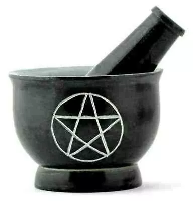 3 - Pentacle Soapstone Mortar & Pestle • $26.25