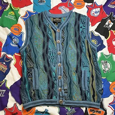 Vintage Coogi Soul Of Australia Sweater Vest 90s Biggie Notorious BIG VTG • $199.90