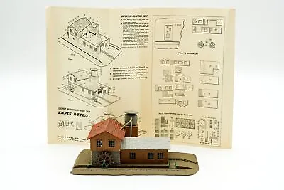 Vintage Atlas N Scale Log Mill Building Pre-Built Model & Instructions #2859 • $29.99