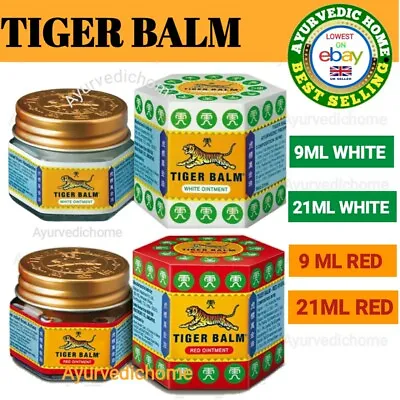 £7.99 • Buy Tiger Balm Red White 9ml 21ml Effective Relief For Aches UK