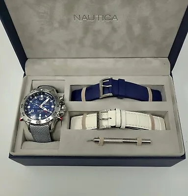 NAUTICA A37509G Gents Chronograpgh Watch Boxset - BNIB! • £299