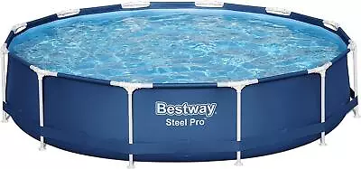 Bestway Steel Pro Swimming Pool Set Above Ground Round Paddling Pool 12ft X 30in • £119.99