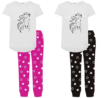 Jujak Girls Palomino Horse Pyjamas Pjs Made In England • £18.99