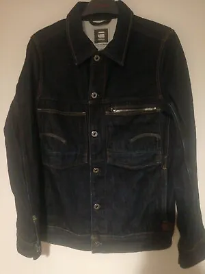 G Star Raw Mens Attacc Slim 3d Denim Jacket Size M • £68.99