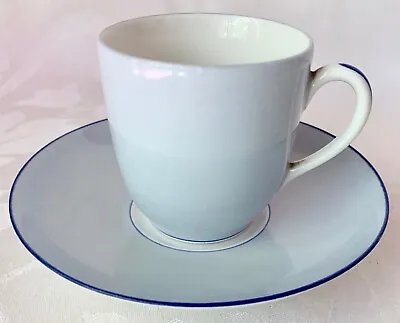 1930s GERMAN BABY BLUE PASTEL DEMITASSE CUP & SAUCER SET UNKNOWN MAKER • $9.99