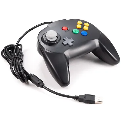 New USB N64 Controller Joystick Nintendo 64 Gamepad For PC Mac Laptop N64 Games • $10.99