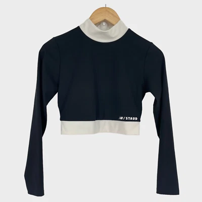 $44.99 • Buy New Balance STAUD Black And White Crop Top Size Small