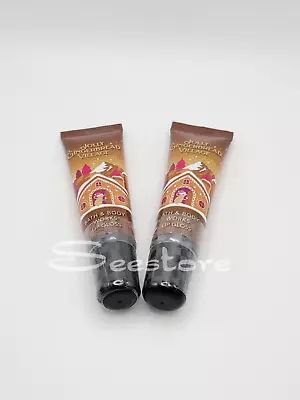 2 X Bath & Body Works Jolly Gingerbread Village Lip Gloss Moisturizer .47 Oz New • $12.95