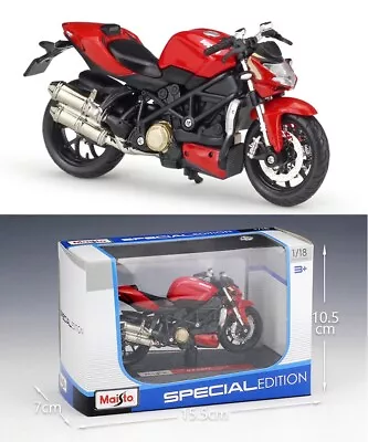 MAISTO 1:18 DUCATI Streetfighter S MOTORCYCLE  Model Collection Toy Gift NIB • $20.79