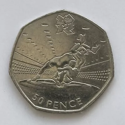 2011 London Olympic WRESTLING 50p Coin • £6.99