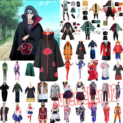 Women Men Anime Cosplay Costume Halloween Fancy Dress Set Carnival Party Outfits • $26.97