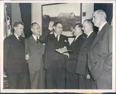 1944 Press Photo DC VP Henry Wallace Claude Eckard Grover Hill - Ner25499 • $12.99