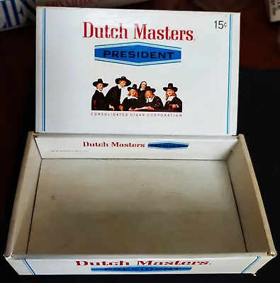 Vtg Dutch Masters Cigar Box For 10 Cigars 15c Each Pencil Note On Cover • $4