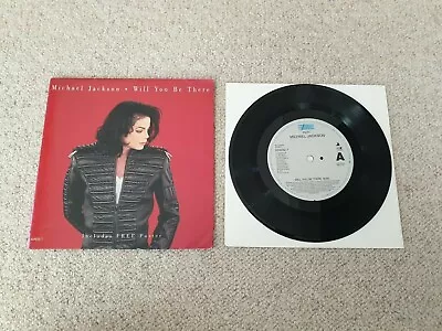 Michael Jackson Will You Be There 7  Vinyl Single W Poster Sleeve 1993 Dangerous • $25.25