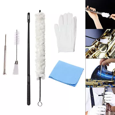 7pcs Flute Saxophone Clarinet Cleaning Kit Wind Instrument Repairing Care Set • $18.68