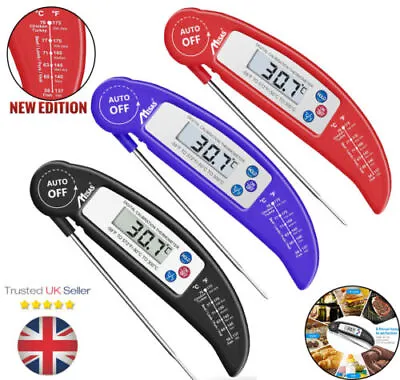 Digital Food Thermometer Probe Cooking Meat Temperature BBQ Kitchen Turkey Jam • £5.50