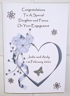 Personalised Engagement Card Daughter Son Couple Friends • £2.69