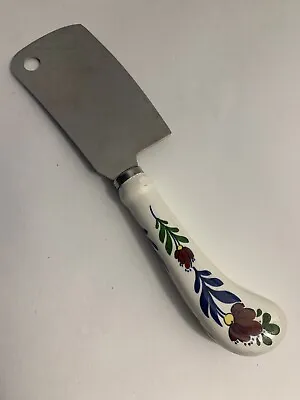 Vintage Elesva Cheese Cutter/Slicer Stainless Steel Decorative Handle Floral • $6