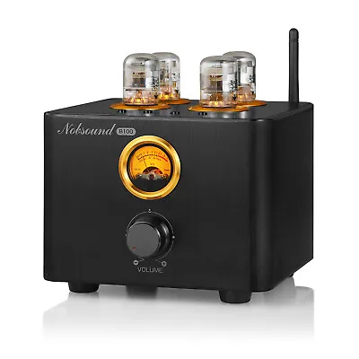 HiFi Valve Tube Amplifier With Bluetooth USB/COAX/OPT Hybrid Power Amp Receiver • £159.99