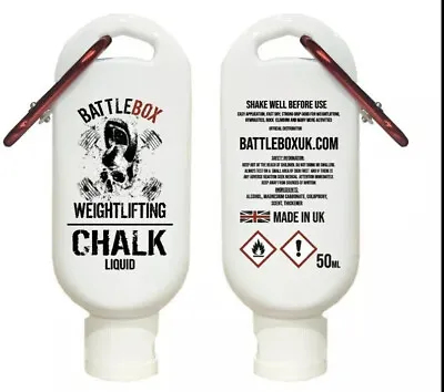 $4.97 • Buy Battlebox Weightlifting® 50ML Liquid Chalk Red Carabiner Gymnastic WOD Gym Gear