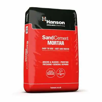Ready 2 Mix Hanson Maxi Pack Sand & Cement Mortar 20kg Just Add Water • £14.95