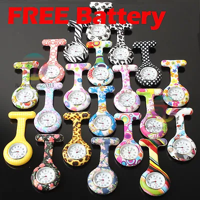 Silicone Nurse Watch Nurses Brooch Tunic Fob Nursing Pendant Clip Pocket Quartz • $5.69