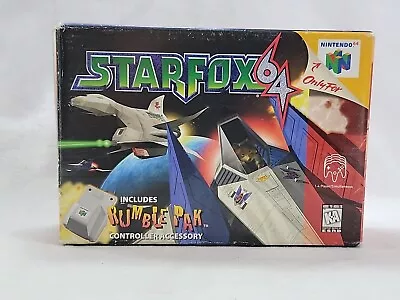 Star Fox 🦊 64 Big Box (Nintendo 64 | N64) Authentic BOX ONLY + Insert NO GAME⚠️ • $44.95