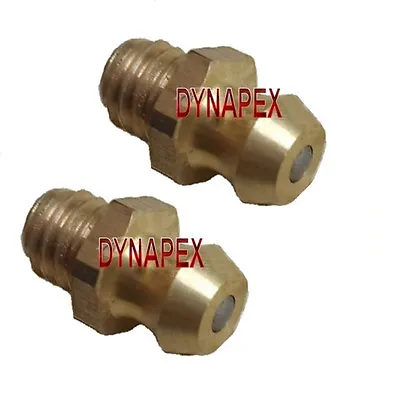 2 Pieces Pipe Grease Fitting 1/16  NPT NP Zerk Nipple Straight Brass L-CY • $6.99