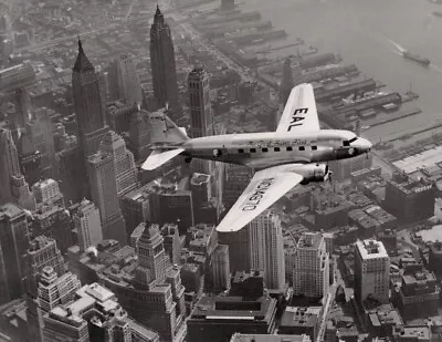 Margaret Bourke White - Plane Over Manhattan Easter Airlines NYC 1934 • $794.67