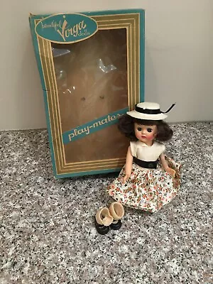 Vtg 1950's Virga Play-mates 807 Sunday School Doll With Original Box Needs TLC • $19.99
