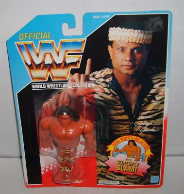 WWF WWE Vintage Wrestler Blue Card JIMMY Superfly SNUKA FIGURE 1990 NEW MOSC • $88.99