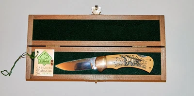 $1500 • Buy Rare Puma 4 Star Knife Ducks And Dog 1987