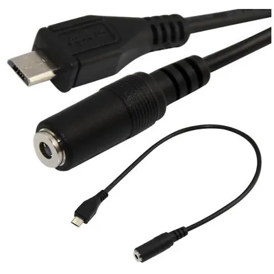 Sync 3.5mm F AUX Audio Jack To Micro USB 5 Pin Male Converter Audio Cable Char • $6.99