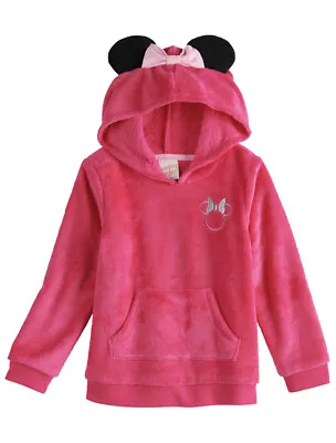 NWT Disney's Minnie Mouse Toddler Girl Plush Tunic Hoodie-Jumping Beans Sizes • $6.98